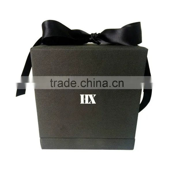 Good Design Custom Color Gold Blocking Printing Paper Cardboard Black Gift Box Luxury
