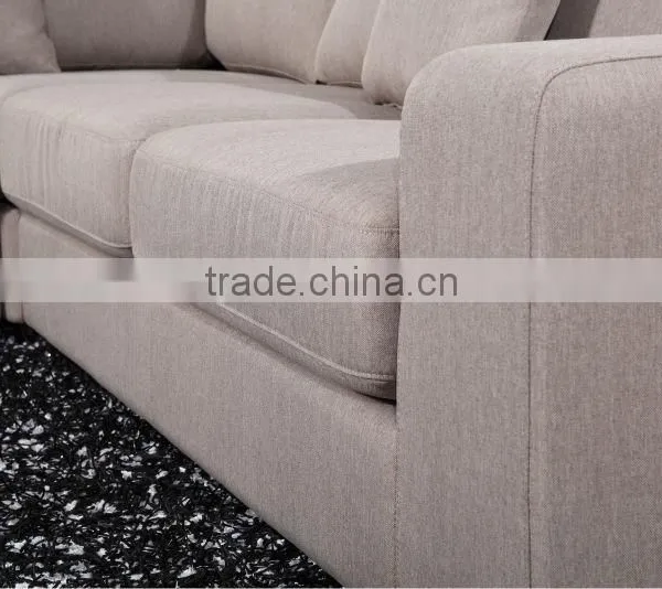 Antique Gold Wood l Shaped Sofa Set Models photo-3