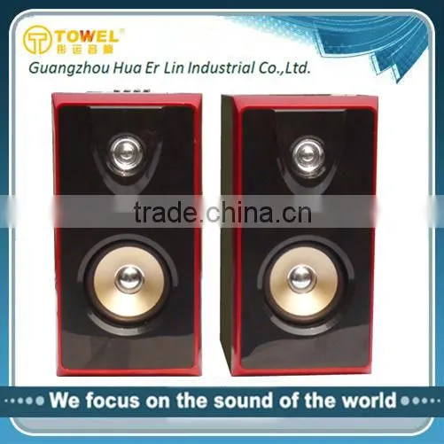 Guangdong 2.0 small audio mixer portable wireless mini bluetooth speaker mini bass cube speaker