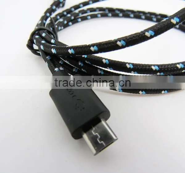 Bulk Buy From China Fabric Nylon Braided Usb Mobile Charger Cable for Mobile Phone photo-3