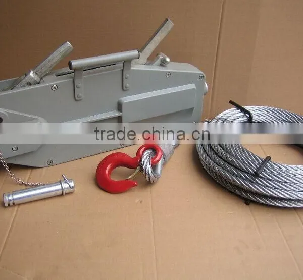 Portable 1.6 Ton Aluminium Alloy Wire Rope Pulling Hoist photo-4