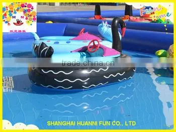Inflatable Swan Float Water Pool Inflatable Swan Boat / Swan Inflatable Float Toy photo-5