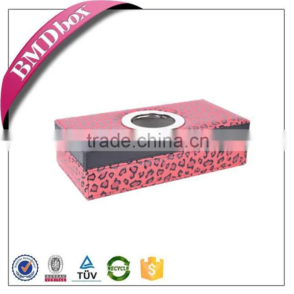 Fashion Design Wholesale Tissue Box Cover Leather Chinese Silk