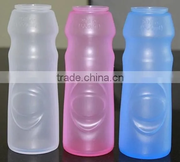 BPA Free Heat Resistant Collapsible Silicone Bottle Food Grade Reusable Fodable Bottle photo-2