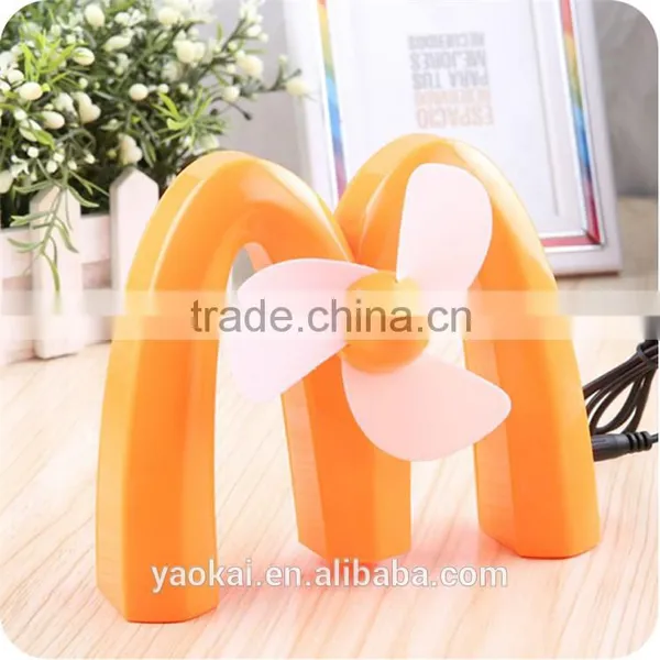 Portable M-Shaped USB Rechargeable Battery Mini Fan For Desktop photo-6
