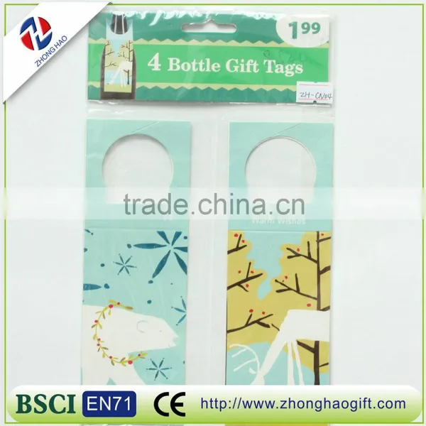 Christmas Paper Hang Tag Wine Bottle Hang Tags photo-2
