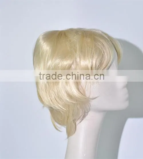Hot Selling Natural Short Wave Blond Synthetic Wig N273 photo-2