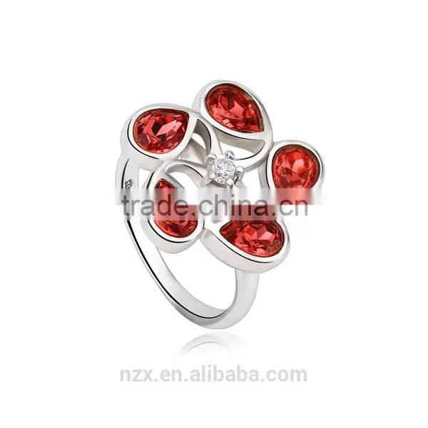 OUXI New Arrival Hot Sale Women Single Stone Ring Designs