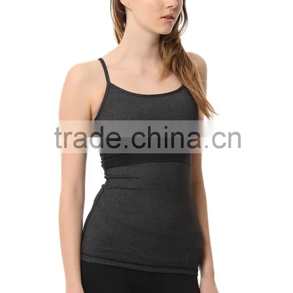 Ladies's Yoga Wear Slim Fit Sexy Jersey Women Fashion Lounge Tank photo-4