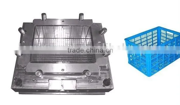 Taizhou New Plastic Injection Folding Close Crate With Lid Mould,Plastic Foldable Container Mould photo-4