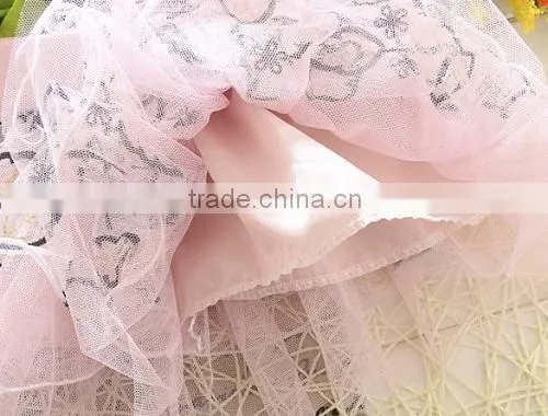New Children Kids Girl's Wear Cute Baby Waist Bow Leaf Printed Layer Sweet Lovely Casual Party Skirt photo-3