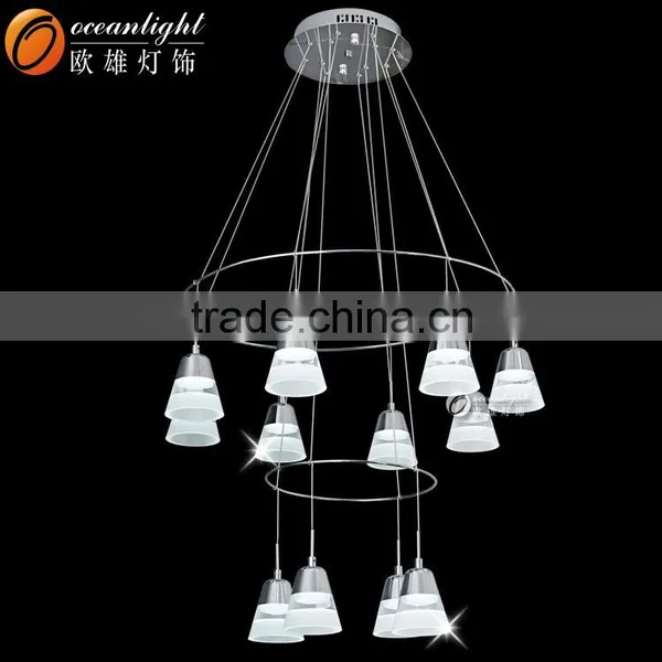 Modern LED Chips Lights Acrylic Pendant Chandelier Bottle Chandelier Lampardis OM88213-8W photo-3