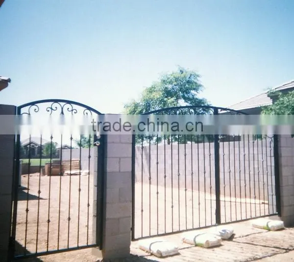 2016 Luxury European Style Metal Wrought Iron Gates Design on Online Shopping photo-4