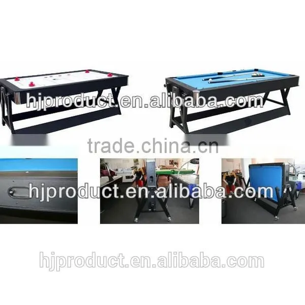 Hot Selling 7' Modern Stylish 2 in 1 Multi Games Table With Factory Promotion. Air Hockey Table, Pool Table. photo-2