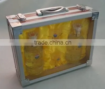 Aluminum High-end Wine Box,acrylic Sweet Wine Case,wine Bottle Box photo-3
