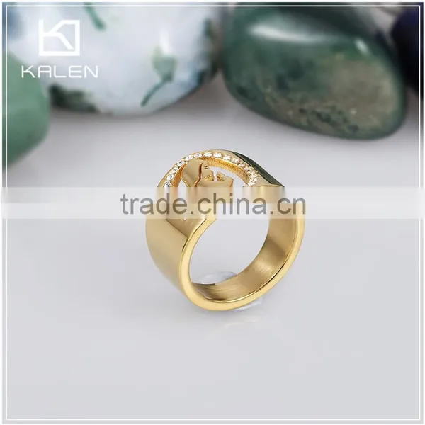 Kalen Hot Sale Fancy Gold Dubai Engagement Ring Price Designs photo-2
