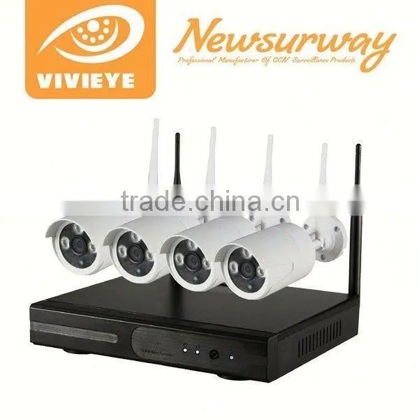Full HD 720P WIFI NVR and WIFI Camera Easy Installation 4ch Wifi Nvr Kits Cctv Kits Smart Home Security System photo-2