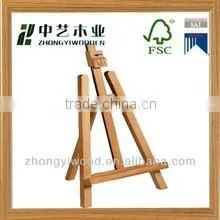 hot selling FSC&SA8000 handmade wooden easel stand for wholesale