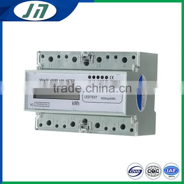 OHSAS Three Phase Electronics Energy Meter Din Rail Energy Meter
