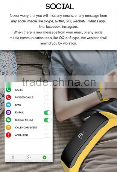 Long Standby Time Smart Sport Barcelet/watch With Free Logo Printing Servicewaterproof Smart Sports Bracelet With Health Care
