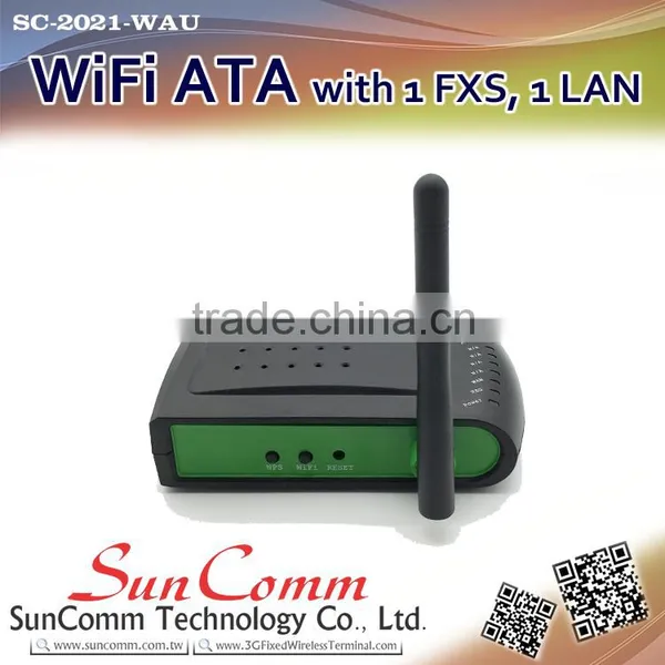 SC-2021-WAU Best Selling WiFi Voip ATA With 1FXS, 1WAN, 1USB, IEEE802.11n 150Mbps Wireless Built-in photo-4