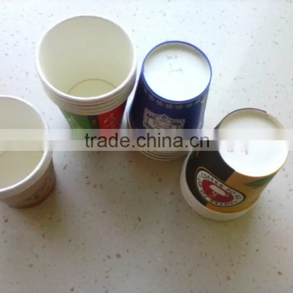 Food Grade Different Gsm 8oz Single Wall Paper Cup With Customer Logo Printed photo-6