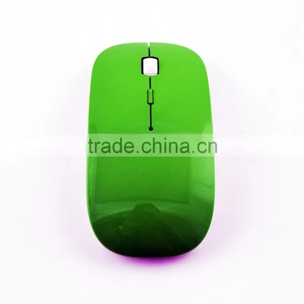 Green Frog Super Thin Wireless Mouse With Logo Printed photo-2