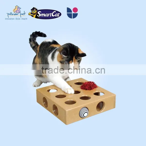 Pick and Play Toy Box With 2 Toys/ Wooden Cat Toys/ Pet Furniture photo-3