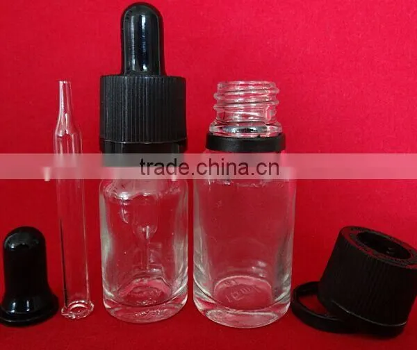 Empty 15mL Smoked Glass Bottle