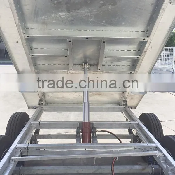 10x5 Hot Dipped Galvanized Hydraulic Tipping Trailer With 600mm Height Cage photo-4