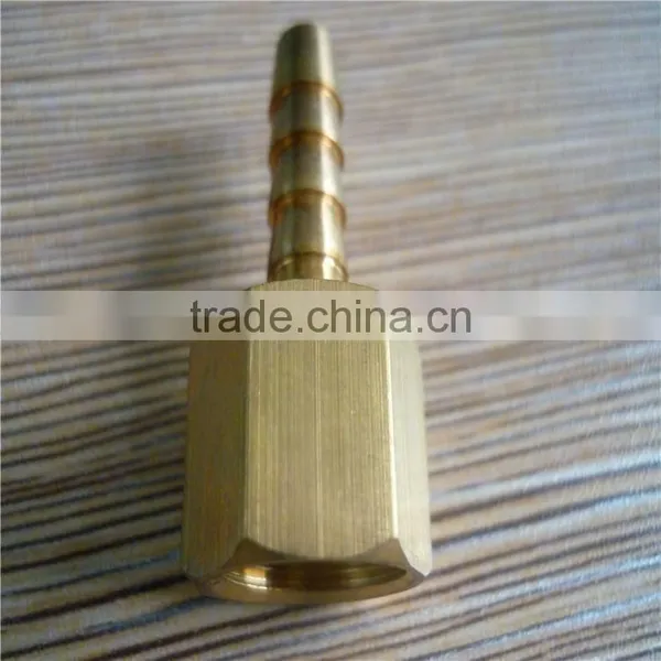 Female Threaded Connection With Sleevee for Rubber Hose , Auto Electrical Brass Connector1/8*6mm photo-3
