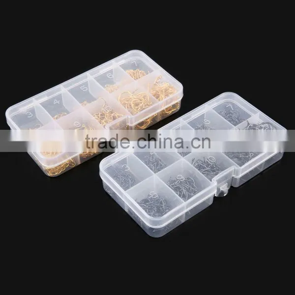 LEO 600pcs Eyelet Barb Metal Angling Hook Fishing Tackle Fishhooks Barbed Hook With Fishing Tackle Boxes Sharp Kit photo-6