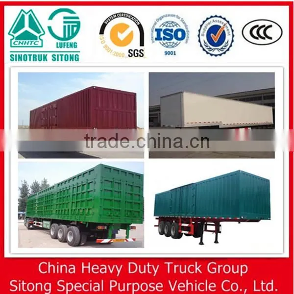 Jining 50T Carbon Steel Enclosed Box Trailer for Online Shopping photo-6