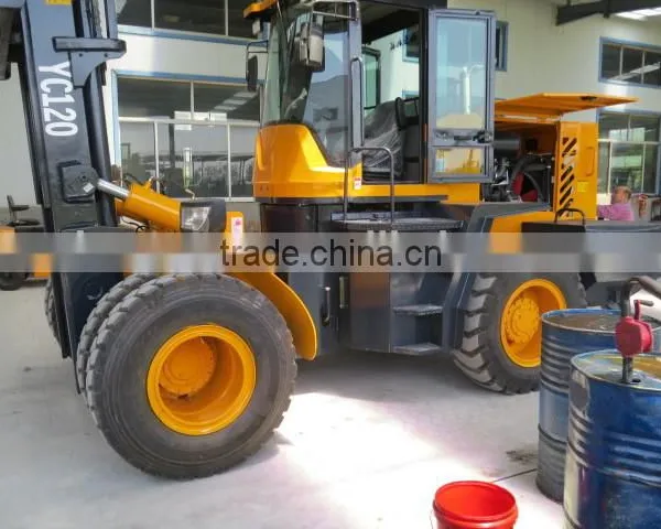 12 Ton Tough Terrain Forklift With Forklift Seat photo-4