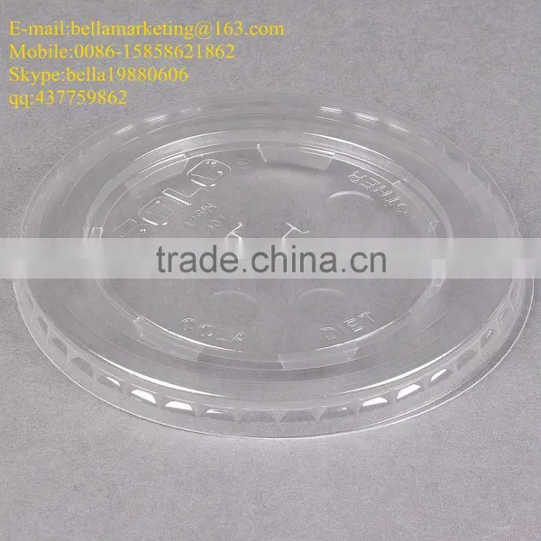 12-24 Oz. Clear Flat Plastic Lid With Straw Slot, High-quality Cold Drink Lids photo-4
