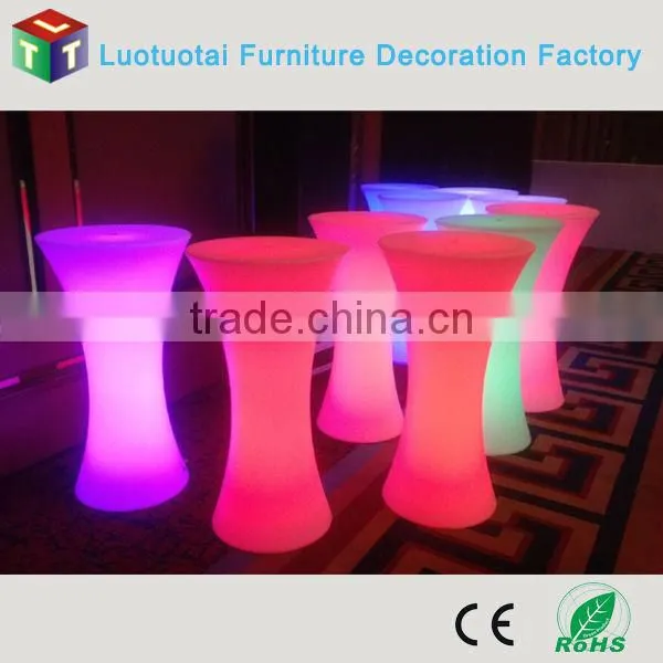 Lighting High Top Cocotial Table With Remote Control
