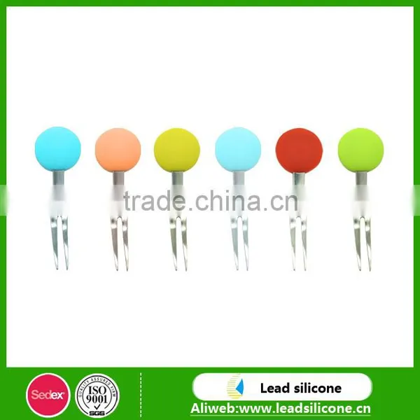 Creative Silicone Fork/Silicone Snack Fork/Silicone Fruit Fork/Silicone Cake Fork photo-2