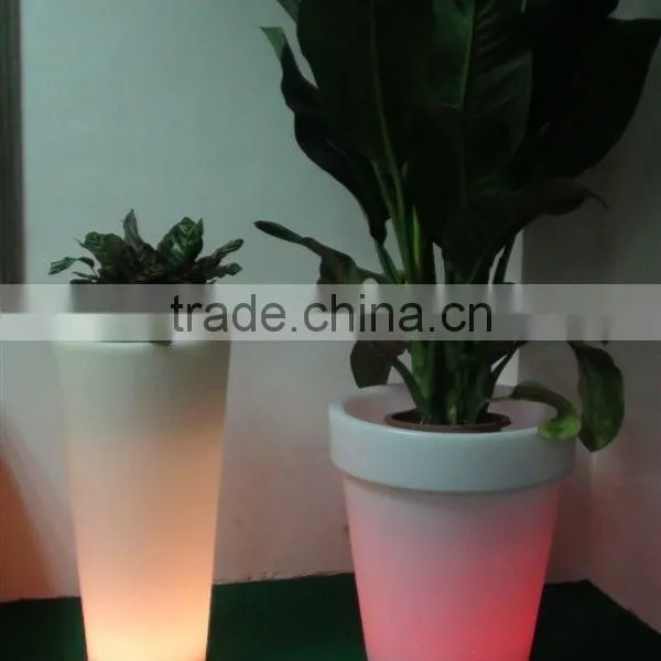 FO-9520 LED Tapered Round Garden Colorful Floral Pot Supplier photo-2