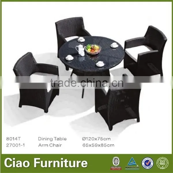 Newest Outdoor Garden Dining Set UV-proof Rattan Dining Set photo-4
