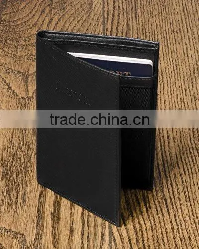 Anti Thief New Arrival Logo Custom Faux Leather Cheap Passport Holder photo-2