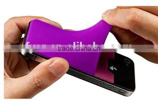 China 3M Sticker Card Holder,mobile Phone Silicone Wallet photo-2