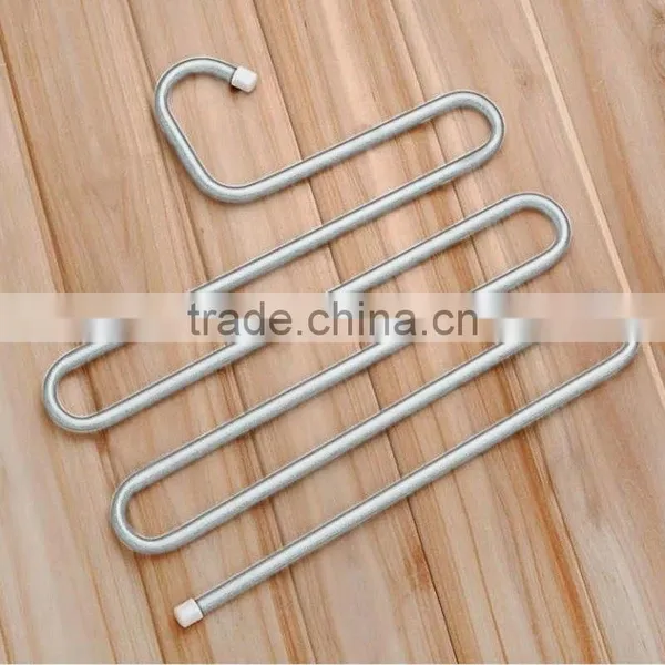 High Quality 5 Tiers S-shaped Multi Trousers Towels Hangers Wardrobe Metal Racks photo-4
