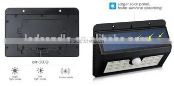 High Quality Power Outdoor Led Solar Motion Sensor Light With Solar Panel photo-4