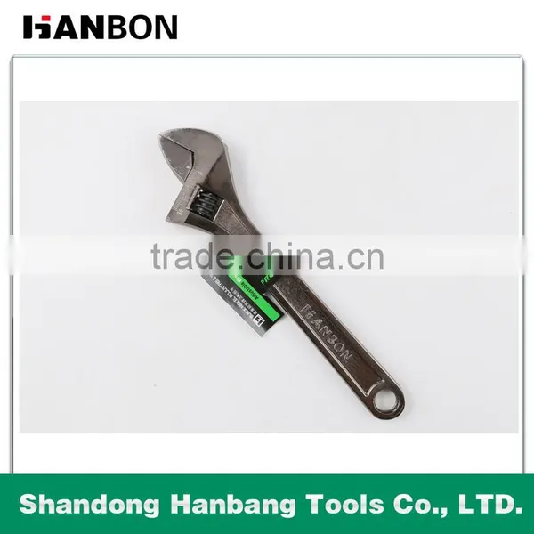 Black Nickel Finish Adjustable Wrench With Good Quality Made in China photo-2