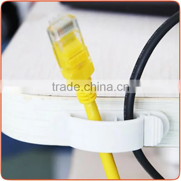 Cheap Multipurpose Cable Drop Clip Organiser Colorful Wire Cord Lead USB Charger Holder Cable Clip as Seen on tv photo-3
