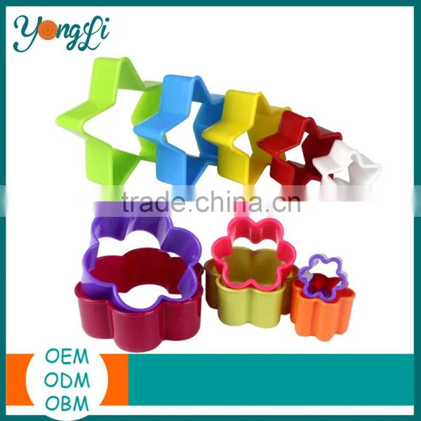 Custom 3D Bakeware Cookie Tools Set Colorful Plastic Round Cookie Cutter photo-3