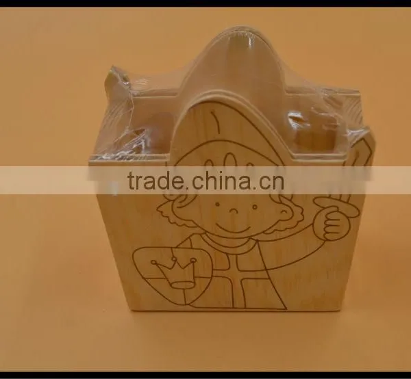 2017 Wooden Cartoon Character Pen Holder photo-5