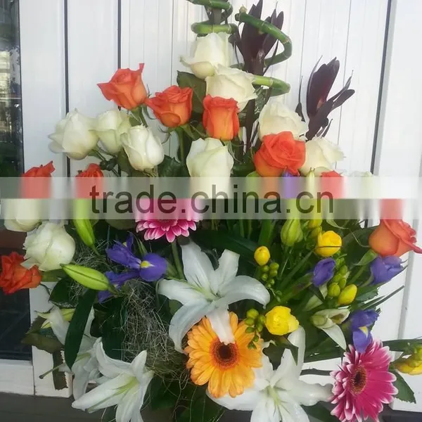 Hot Sale Fashion Waterproof Artificial Flower Bas photo-2