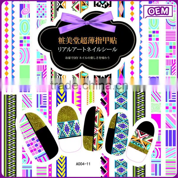 Joyme Hot Sale Colorful Printing Salon Supplies Water Transfer Sticker for Nail Art photo-2