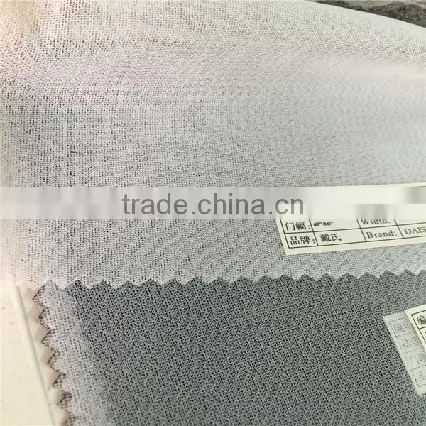 Woven Fusible Interfacing Interlining K5000 Elastic Tridot Fabric for Shirts Garment Dongguan Manufacturer